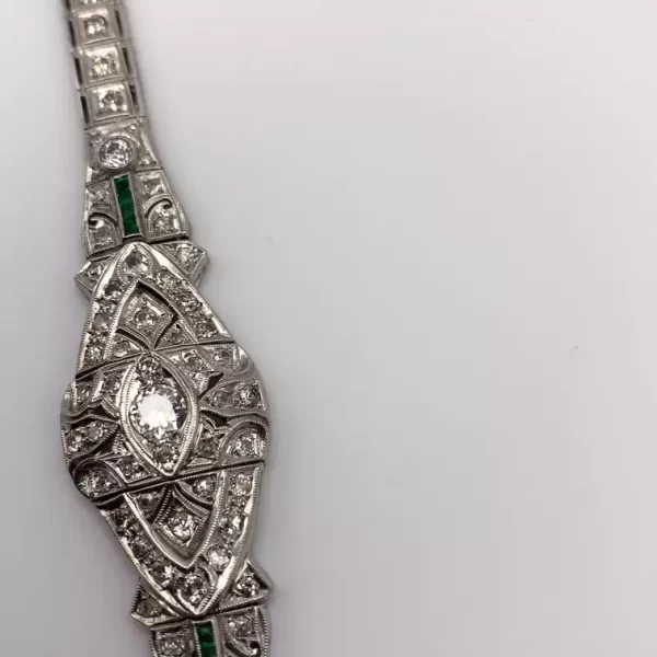 Art Deco Era Bracelet in Platinum - Image 4