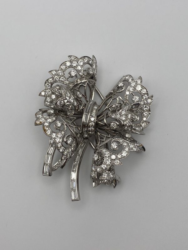 Art Deco Platinum and Dimond Pin