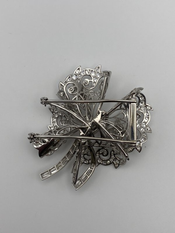 Art Deco Platinum and Dimond Pin - Image 2