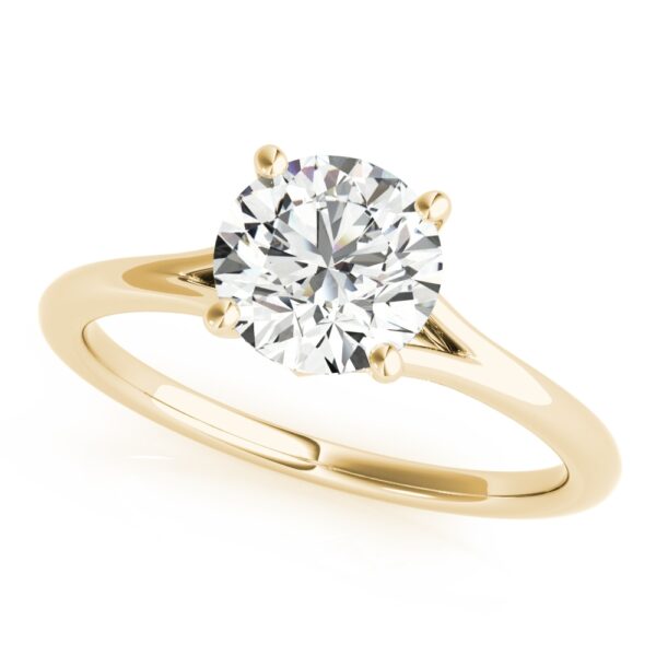 Bright Diamond in gold rings